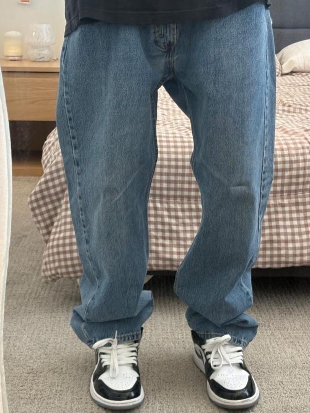 🌟 vintage Y2K style Levi's 505 blue baggy jeans!!